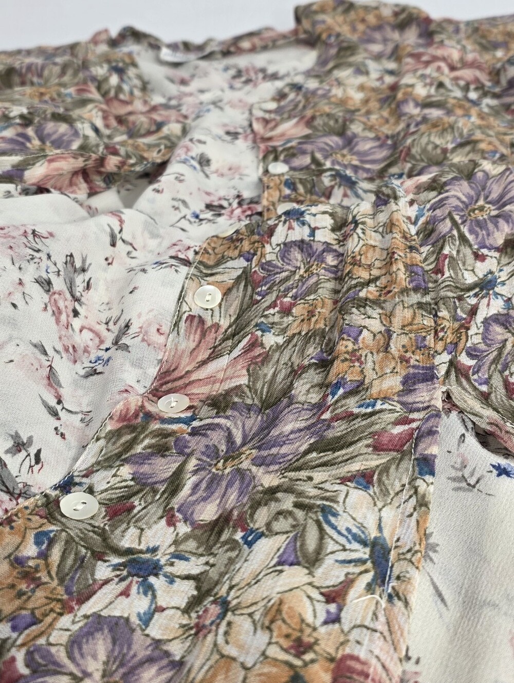 Vintage Floral Button Down Dress X2 - Picture 4 of 9